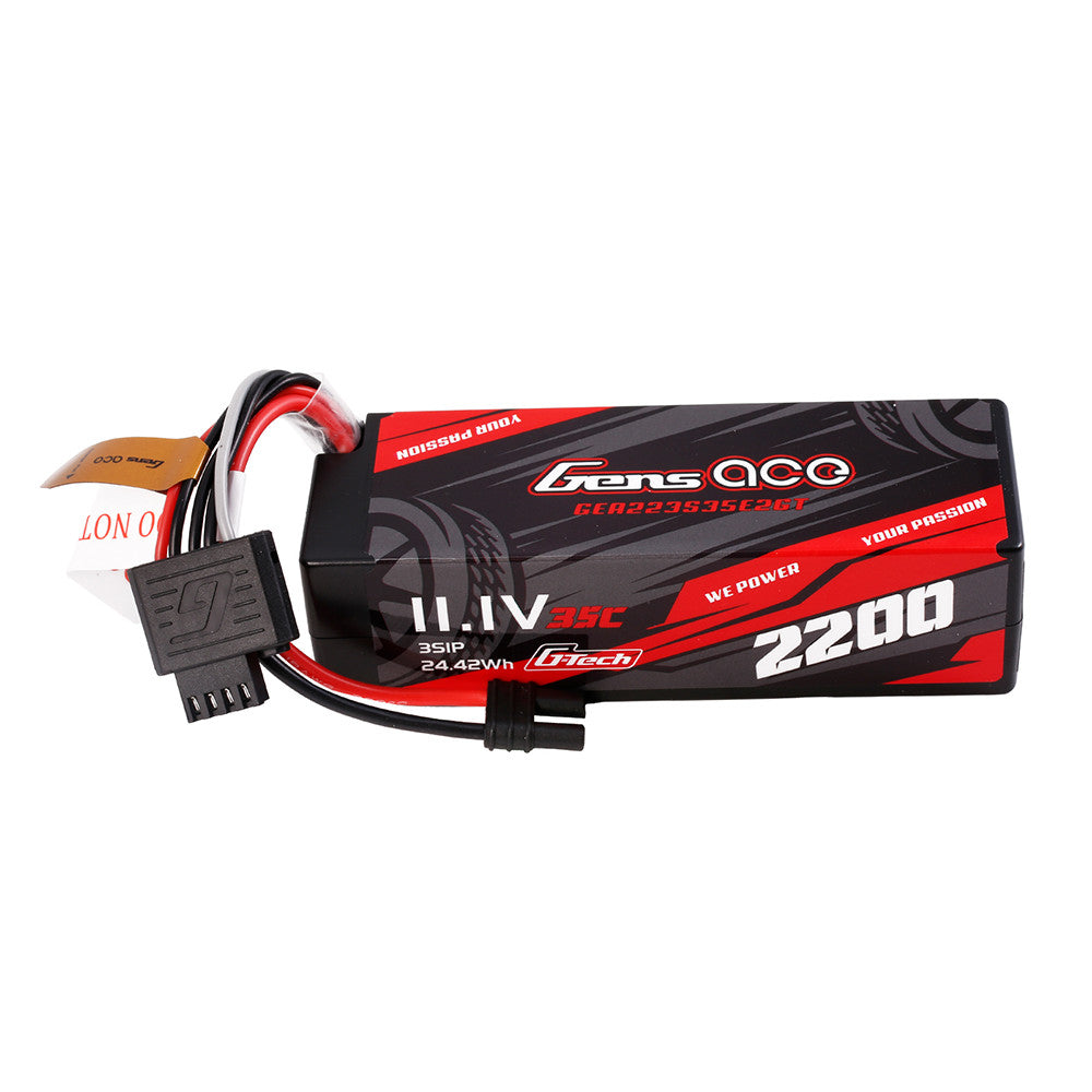 Gens Ace: 2200mAh 3S 35C G-Tech HardCase Lipo (IEC2)