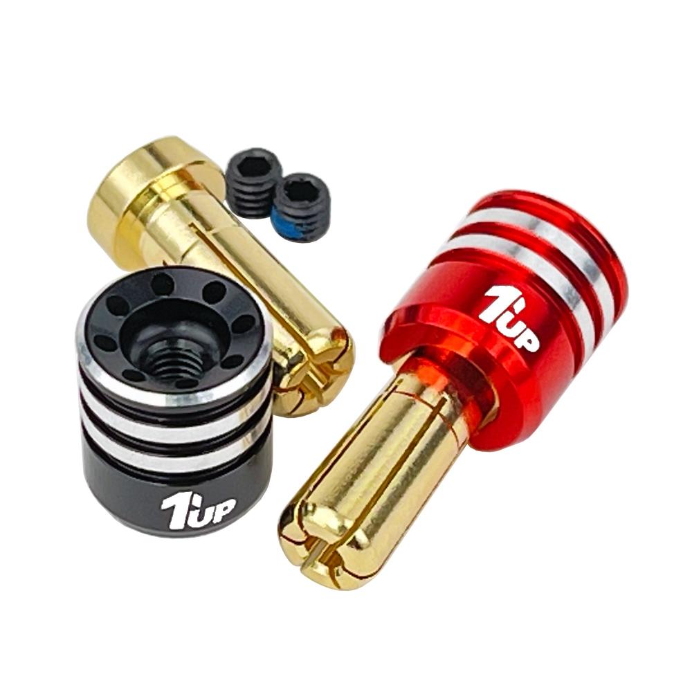 1up Racing: 5mm Heatsink Bullet Plug Connectors & Grips