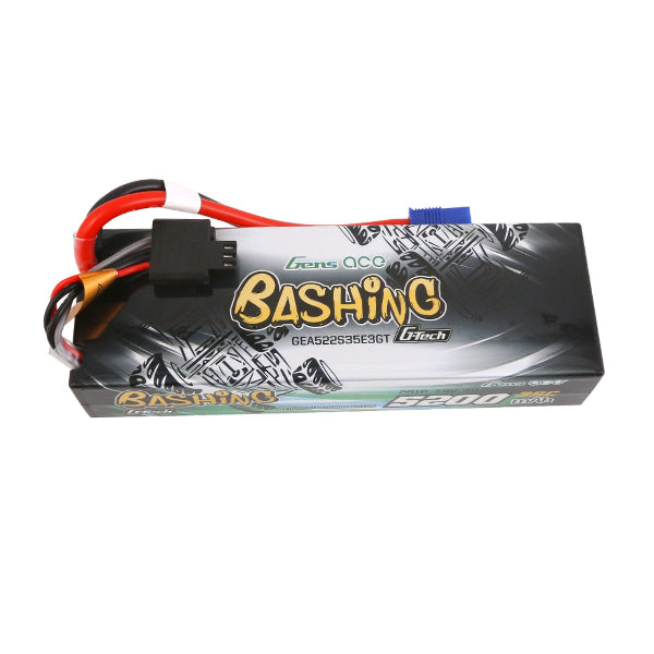 Gens Ace: 5200mAh 2S 35C 7.4V G-tech Bashing Series Lipo (EC3)