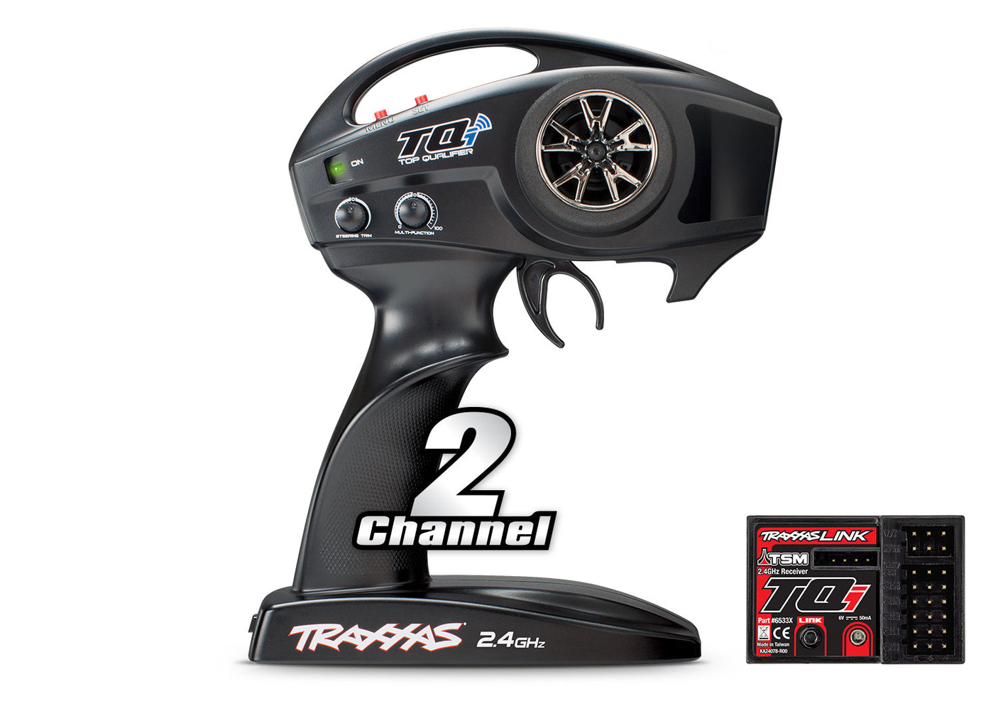 Traxxas: TQi 2-Channel 2.4 GHz Transmitter with TSM Receiver