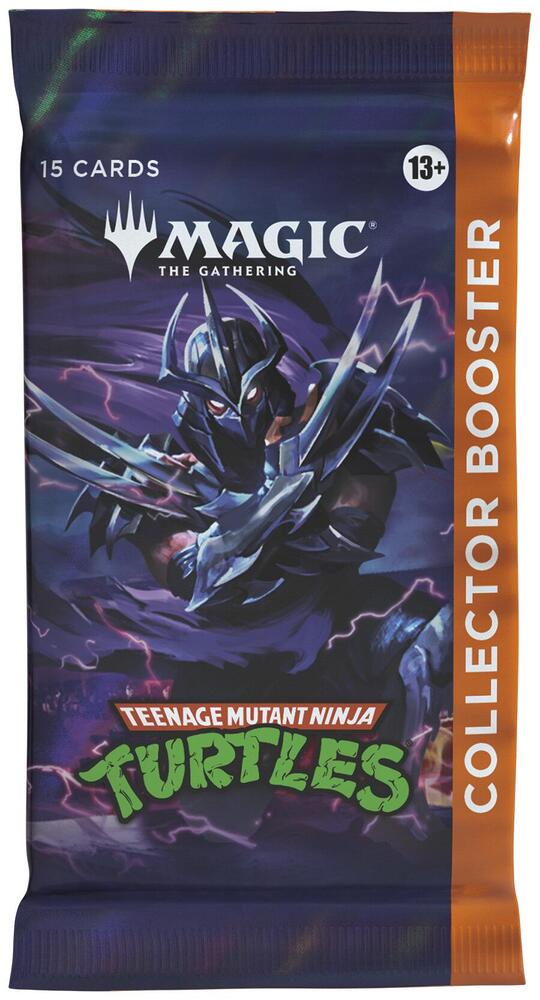 Teenage Mutant Ninja Turtles Collector Packs by Wizards of the Coast featuring vibrant artwork and iconic turtle characters.