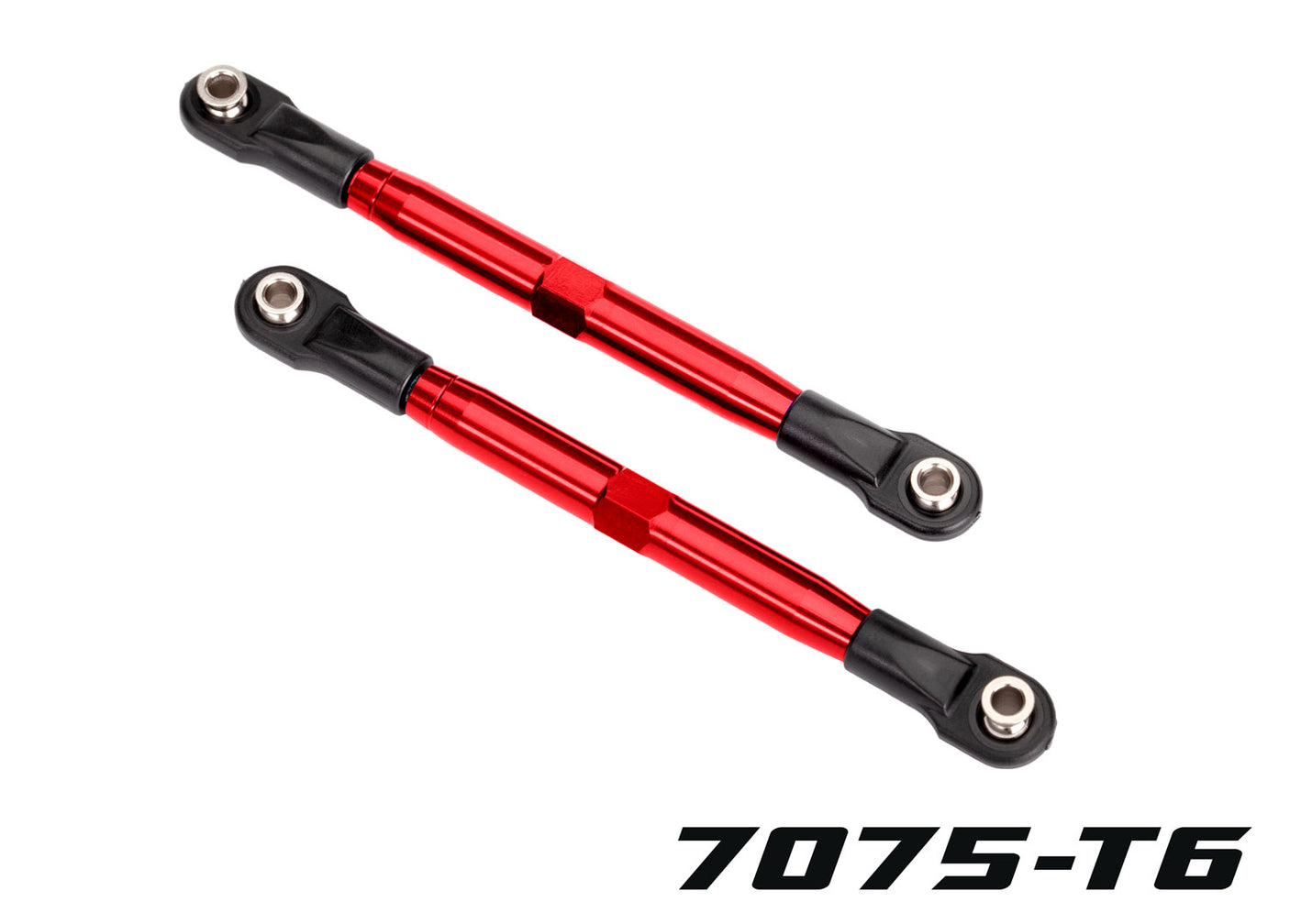 Traxxas: TUBES Red Aluminum Toe Links (87mm)