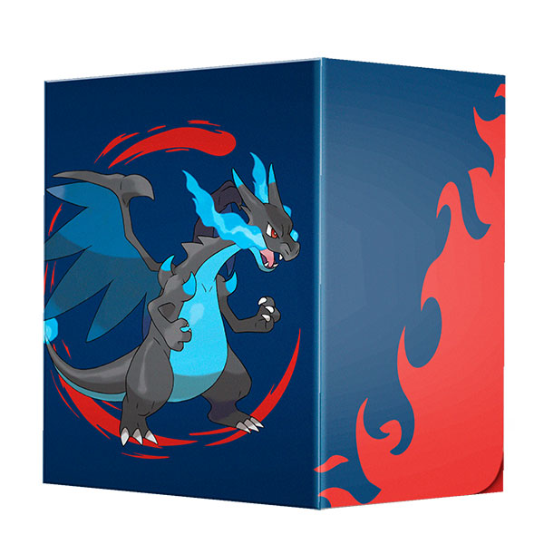 Ultra Pro Pokémon Mega Charizard X card protector collection with over 100 durable sleeves featuring Charizard artwork.
