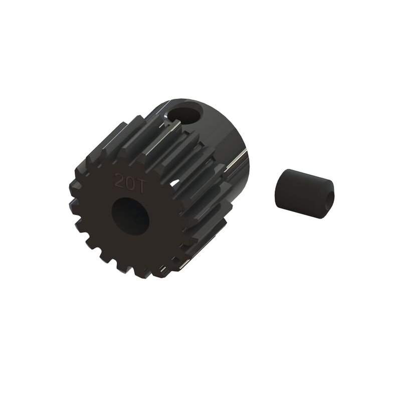 ARRMA 0.5 MOD Pinion Gear with 3.2mm bore for RC cars, showing the metal gear with gear teeth and bore hole.