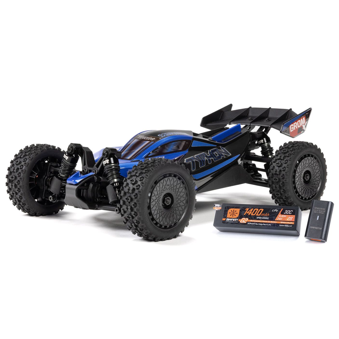 ARRMA: 1/14 Typhon GROM 223S DSC 4X4 RTR Brushless Buggy