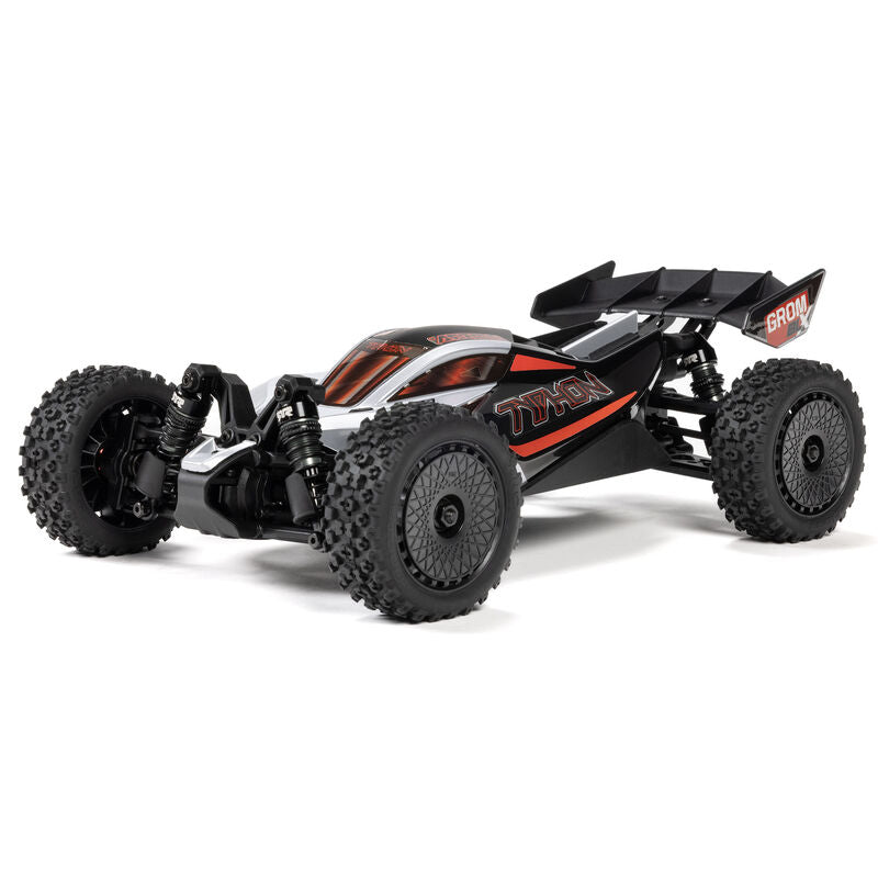 ARRMA: 1/14 Typhon GROM 223S DSC 4X4 RTR Brushless Buggy (Silver)