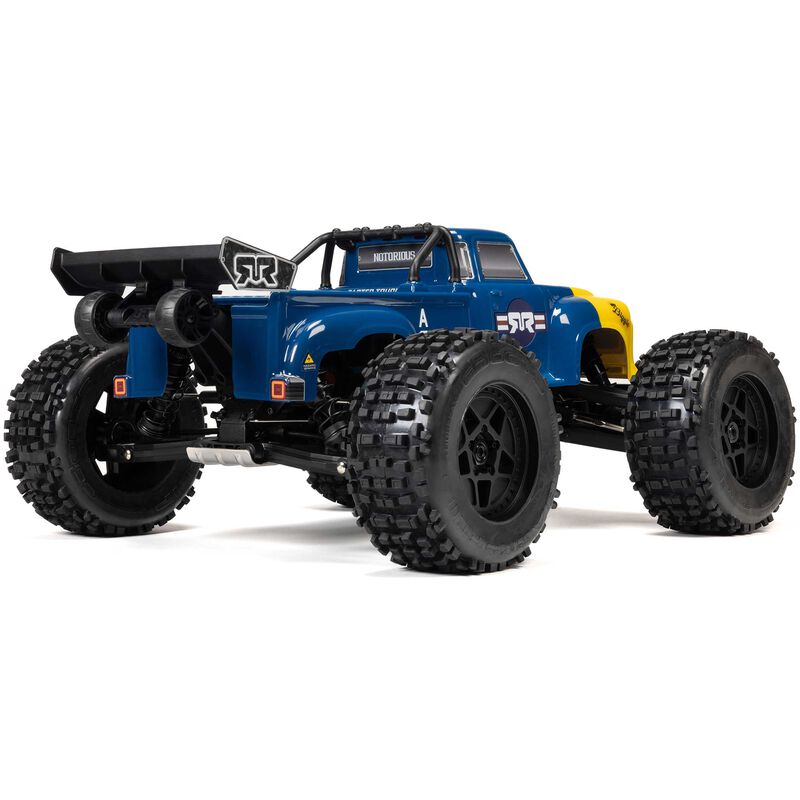 ARRMA: 1/8 Notorious 4X4 6s BLX Brushless V6 Stunt Truck RTR