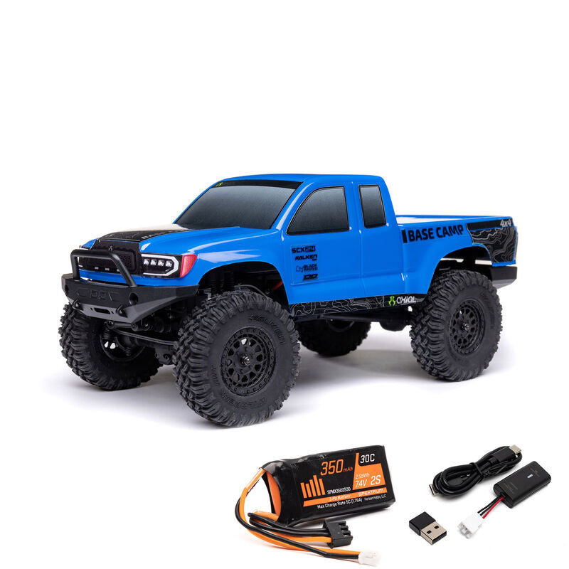 Axial: 1/24 SCX24 Base Camp 4X4 RTR Brushed Rock Crawler