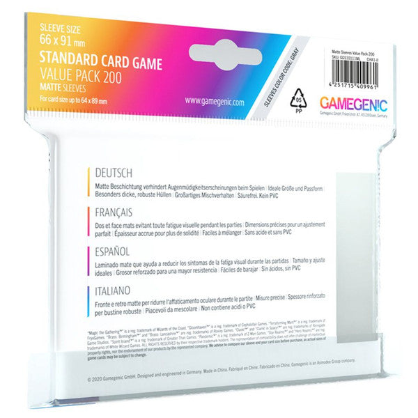 Gamegenic: Matte Standard Sleeves