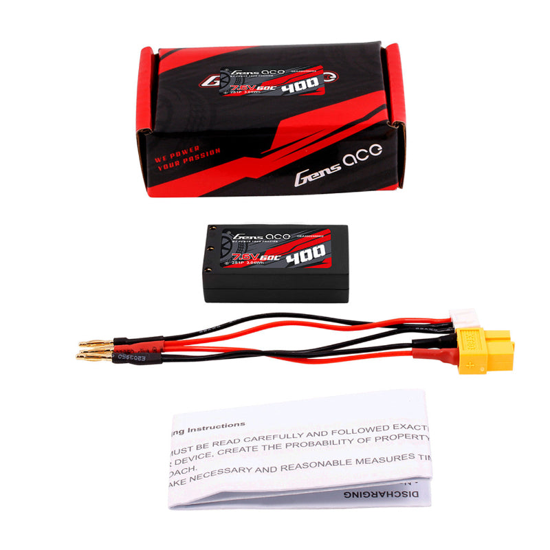 Gens Ace 400mAh 2S Hardcase Lipo