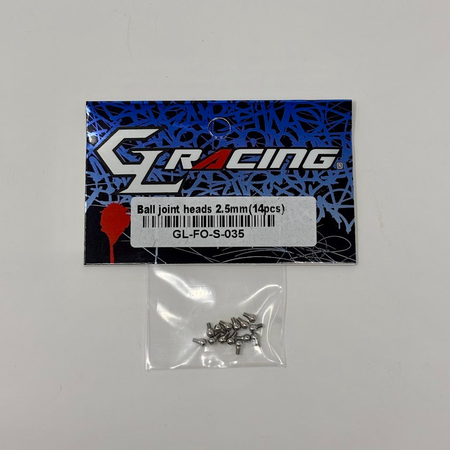GL Racing: GL Formula One 2.5mm Ball Joint Heads (14pcs)
