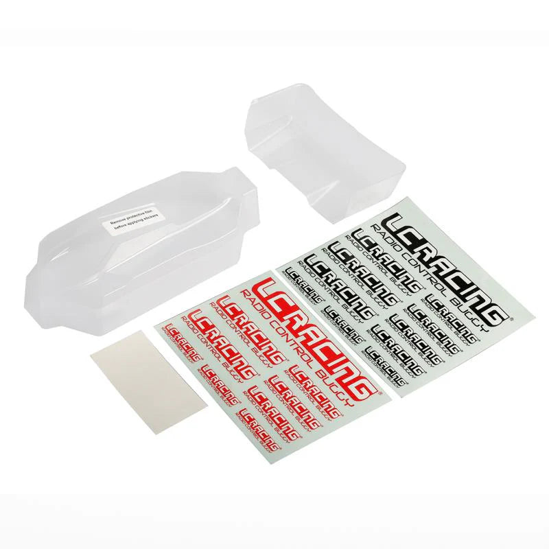 LC Racing: L6228 LC12B1 Buggy Body/Rear Aero Wing (Light)