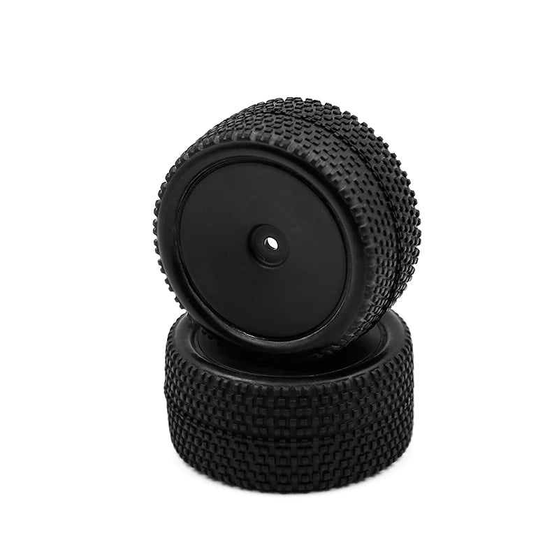 LC Racing: L6253 All Terrain Buggy Rear Tires Mounted Black, 12mm (2pcs)