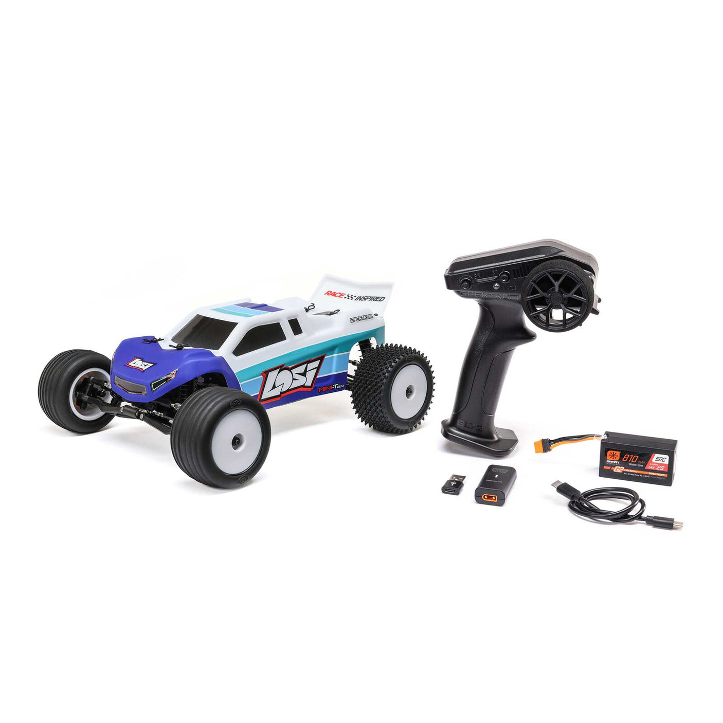 Losi: 1/18 Mini-T 2.0 2S 2WD RTR Brushless Stadium Truck