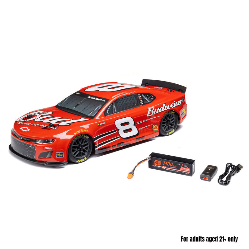 Losi: 1/12 NASCAR 2S RTR AWD Dale Earnhardt Jr. No. 8 Budweiser Chevrolet ZL1