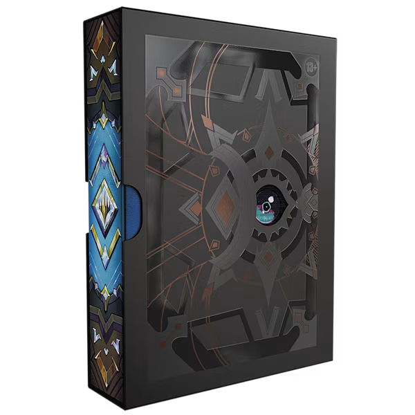 MTG Secrets of Strixhaven Codex Bundle box with colorful artwork and Magic: The Gathering branding, featuring cards and accessories inside