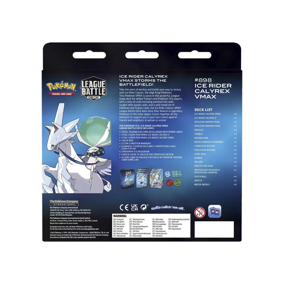 Pokemon: Ice Rider Calyrex VMAX League Battle Deck