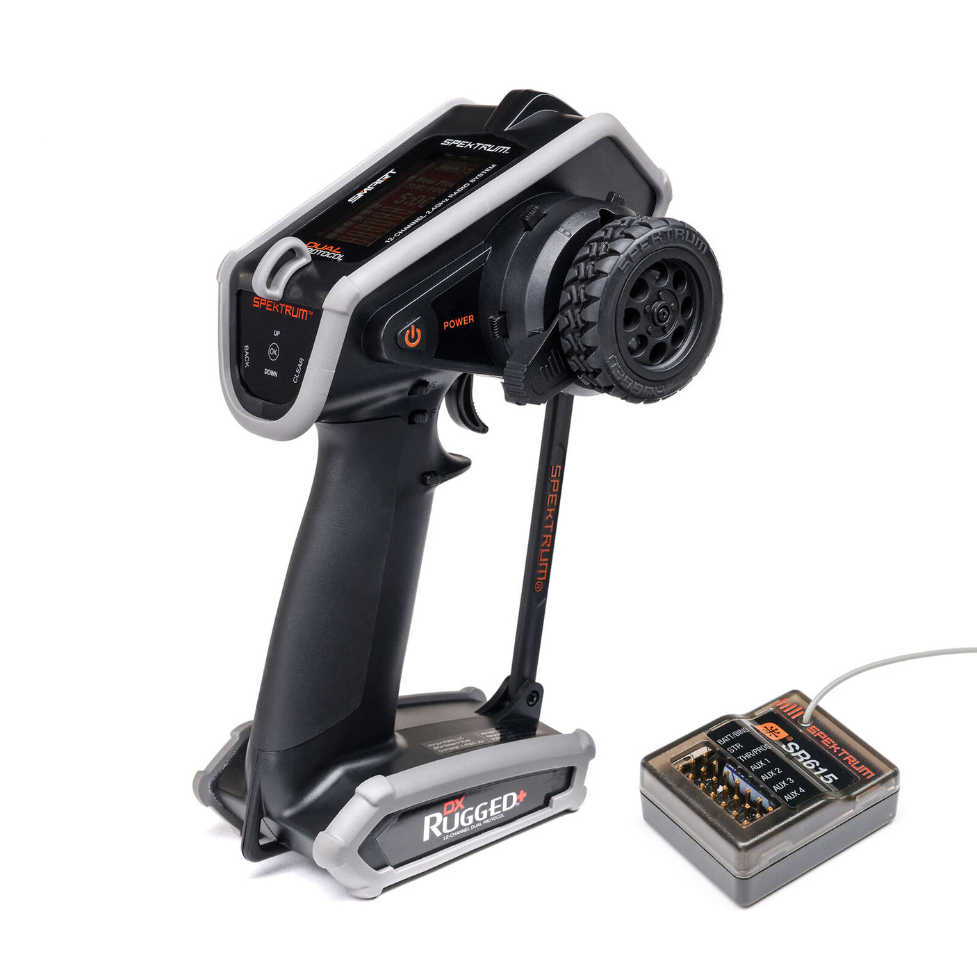 Spektrum: DX Rugged+ 12-Channel DSMR+ Transmitter with SR615 Receiver