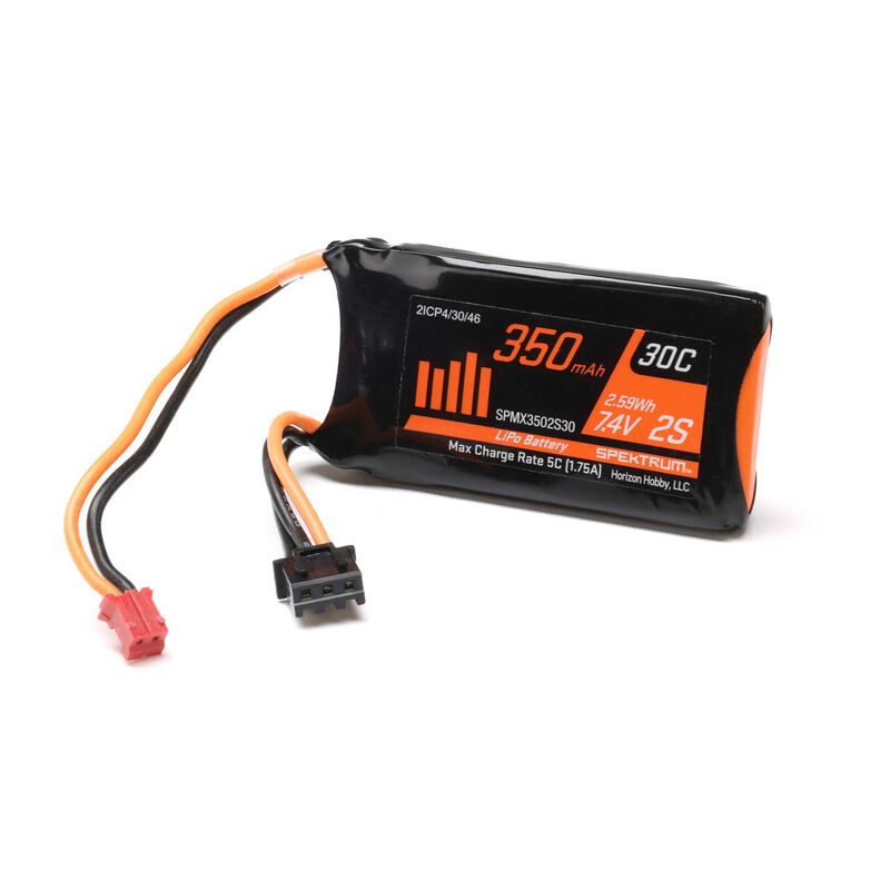 Spektrum: 350mAh 2S PH2.0 Lipo for SCX24