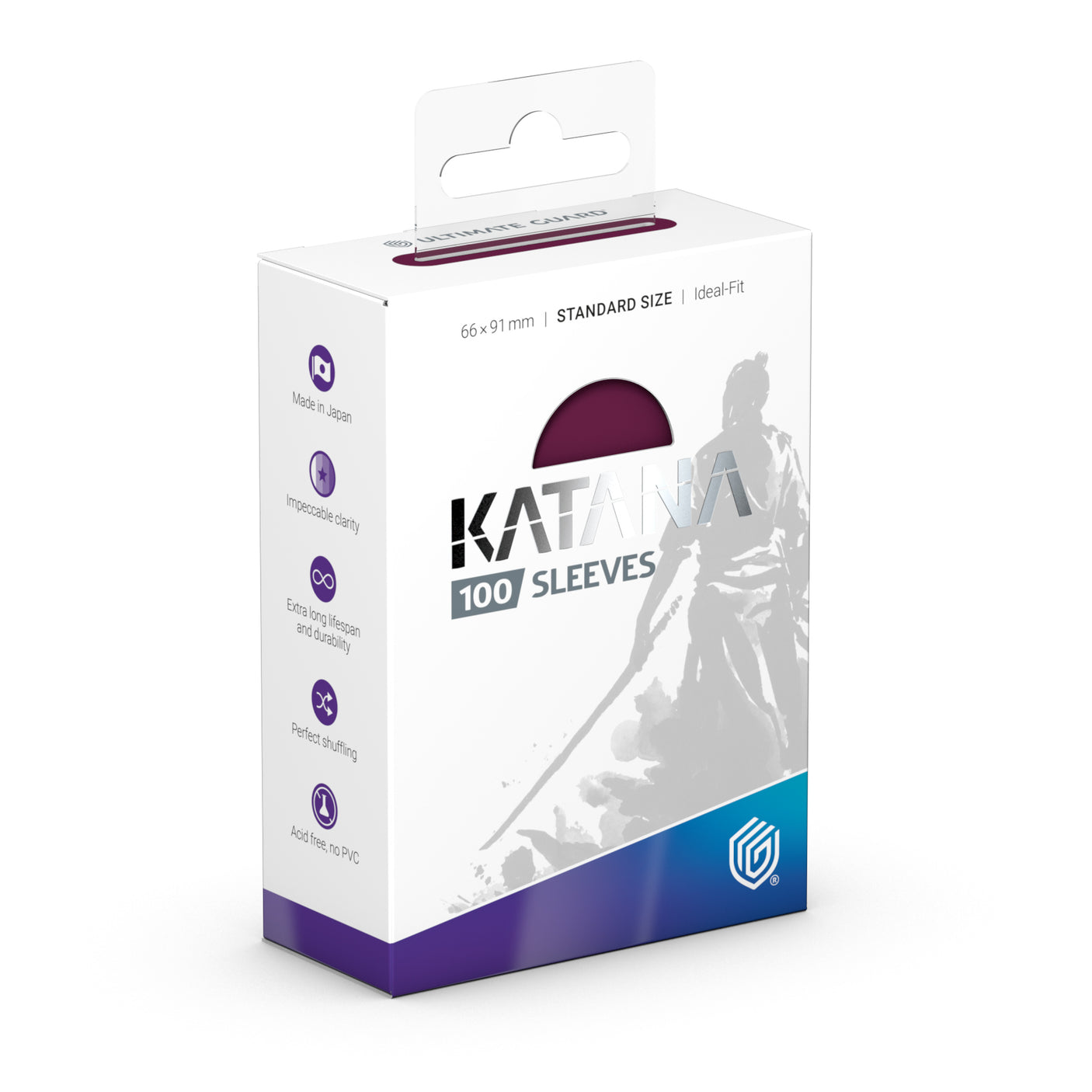 Ultimate Guard: Katana Sleeves Standard Size Radiant Plum