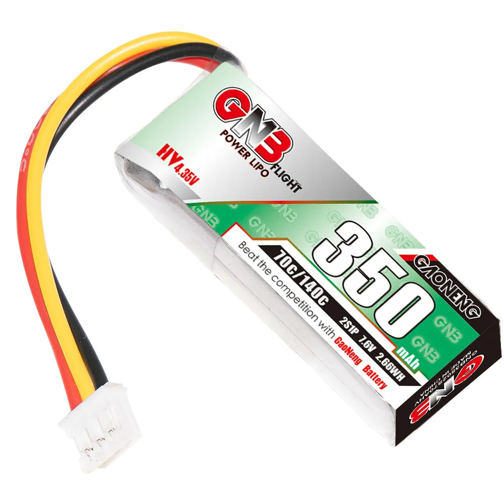GNB: 350mAh LiHV 2S 70C LiPo Battery