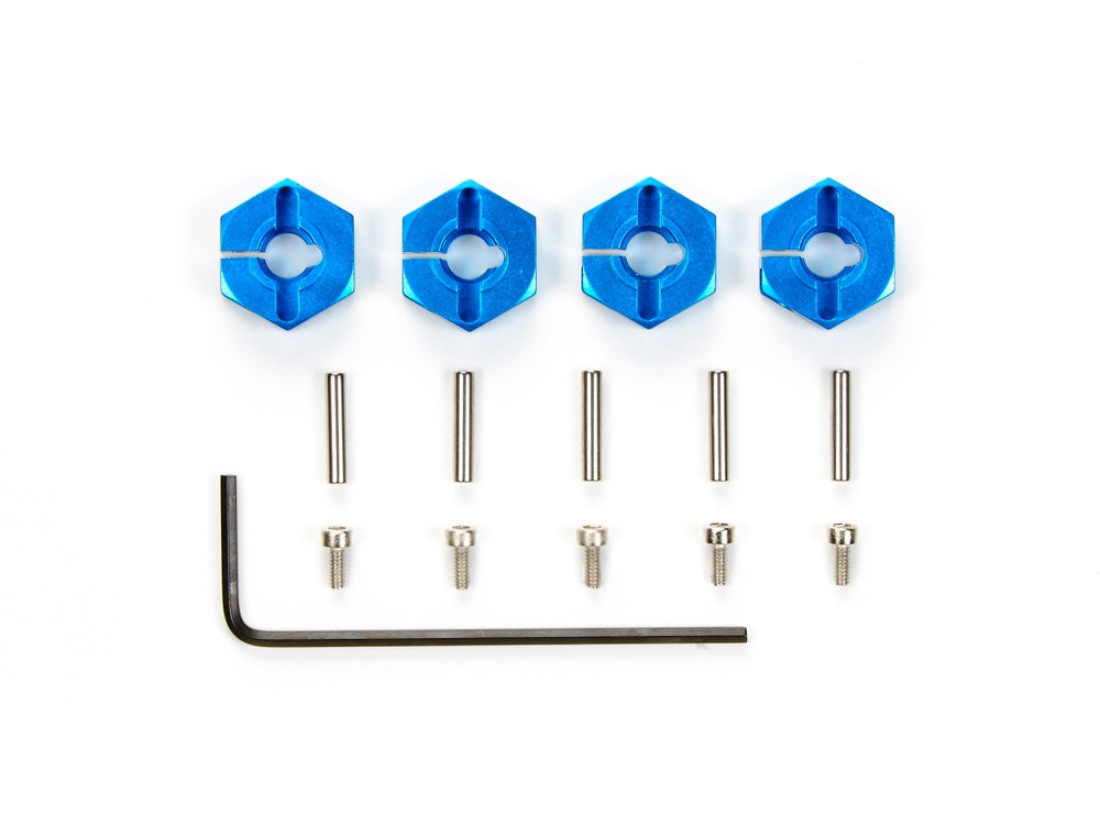 Tamiya: 4mm Aluminum Wheel Hub (4 pcs)