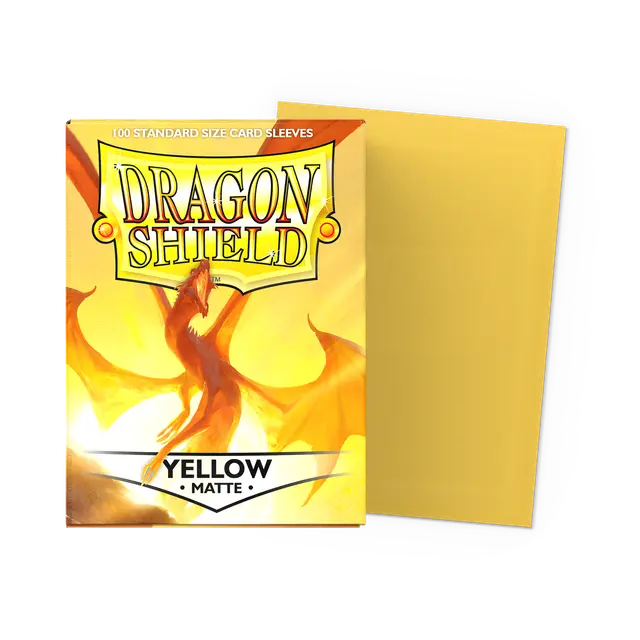 Dragon Shield: Matte Yellow Standard Sleeves