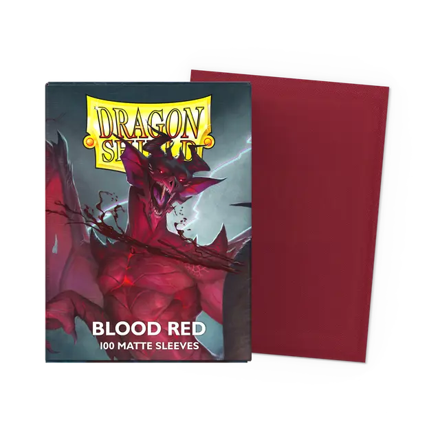 Dragon Shield: Matte Blood Red Standard Sleeves