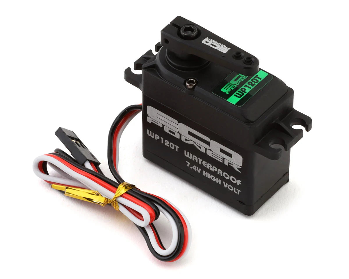 EcoPower: WP120T Waterproof High Torque Metal Gear Servo for 1/10