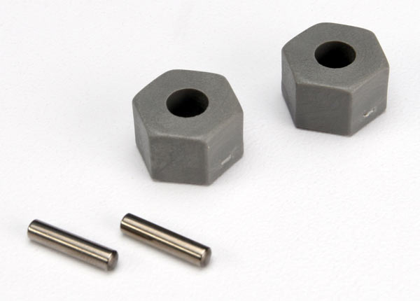 Traxxas: 12 mm Tall-Offset Wheel Hubs with Pins (2)