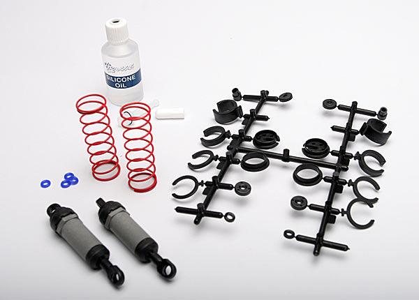 Traxxas: Long Gray Front Ultra Shocks with Springs (2)