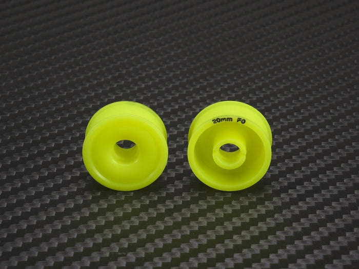 PN Racing: 8.5x20mm Flanged Wheel, 0 offset (Yellow)