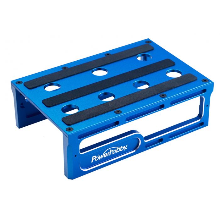 Powerhobby: Metal Car Stand, Blue, Fits 1/10 and 1/8 Vehicles