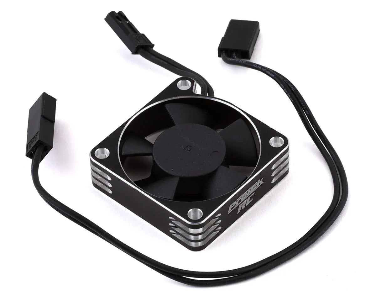 ProTek RC: 35x35x10mm Aluminum High Speed HV Cooling Fan (Silver/Black)