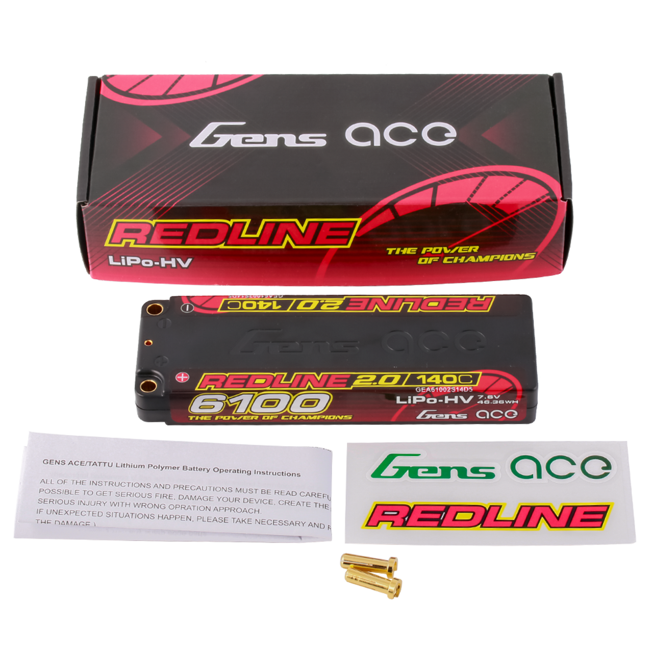 gens ace redline 6100mah 140c 7.6v