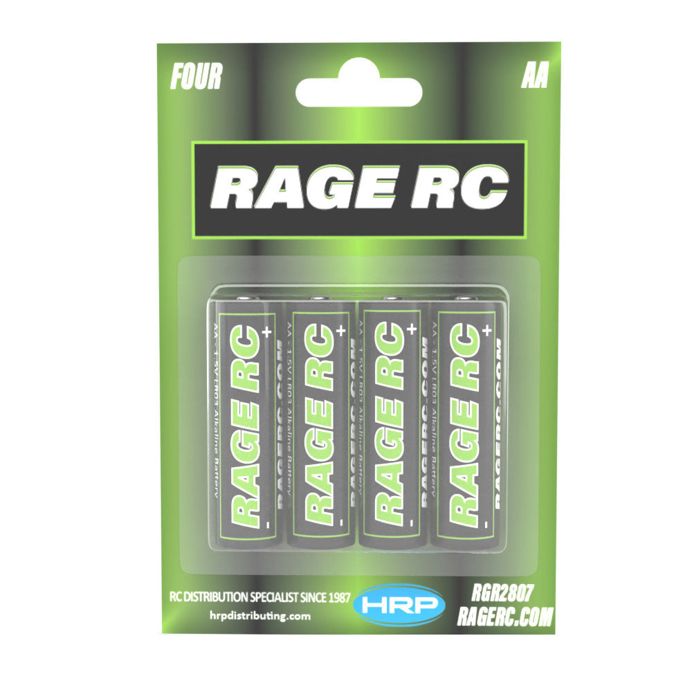 Rage RC: AA Alkaline Batteries (4 Pack)