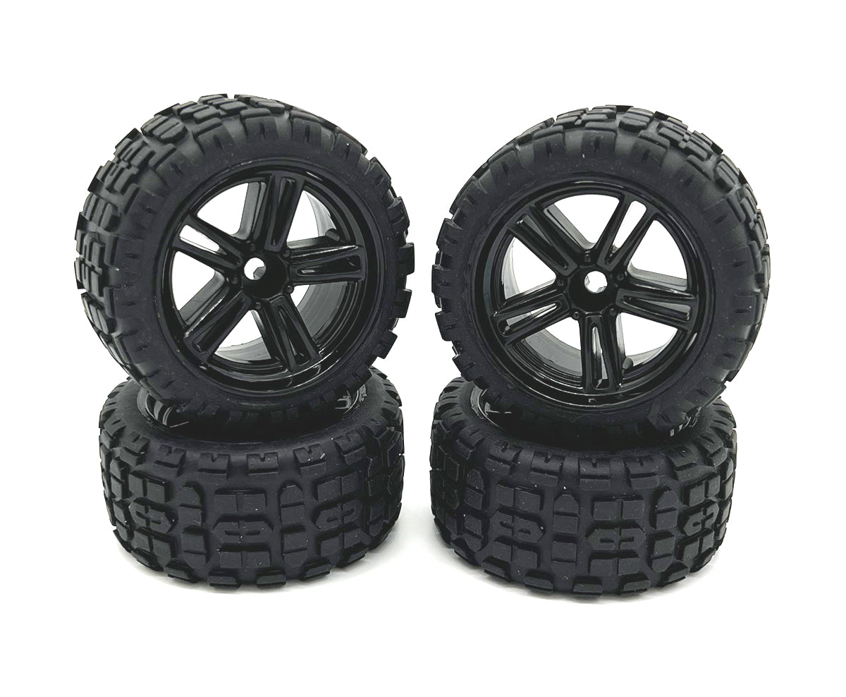 Rage RC: Mini Trek MT Wheels & Tires (4 pcs)