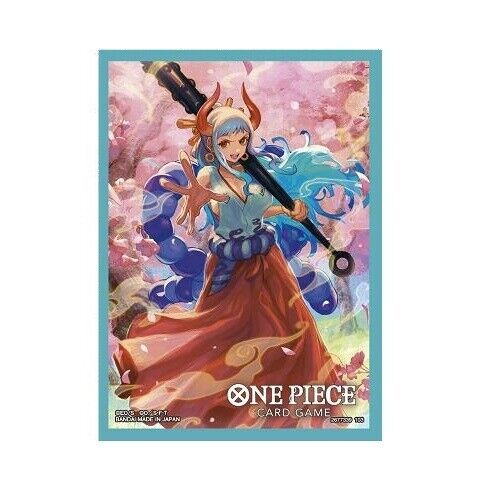 One Piece Card Game Official Sleeves - White & Standard Gold (70 Sleeves) - Used