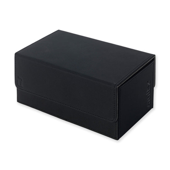 Vault X Exo-Tec Game Box 200+ in signature black, durable storage case for gaming cartridges and accessories.