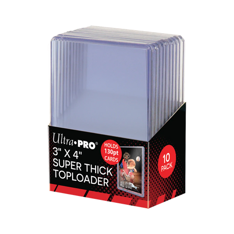 Ultra Pro: 3"x4" Super Thick 130PT Toploaders 10ct