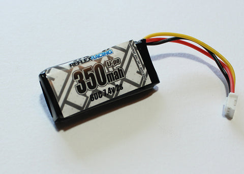 Reflex Racing: 350mah 7.4V 60C 2S Lipo Battery (RRE006)