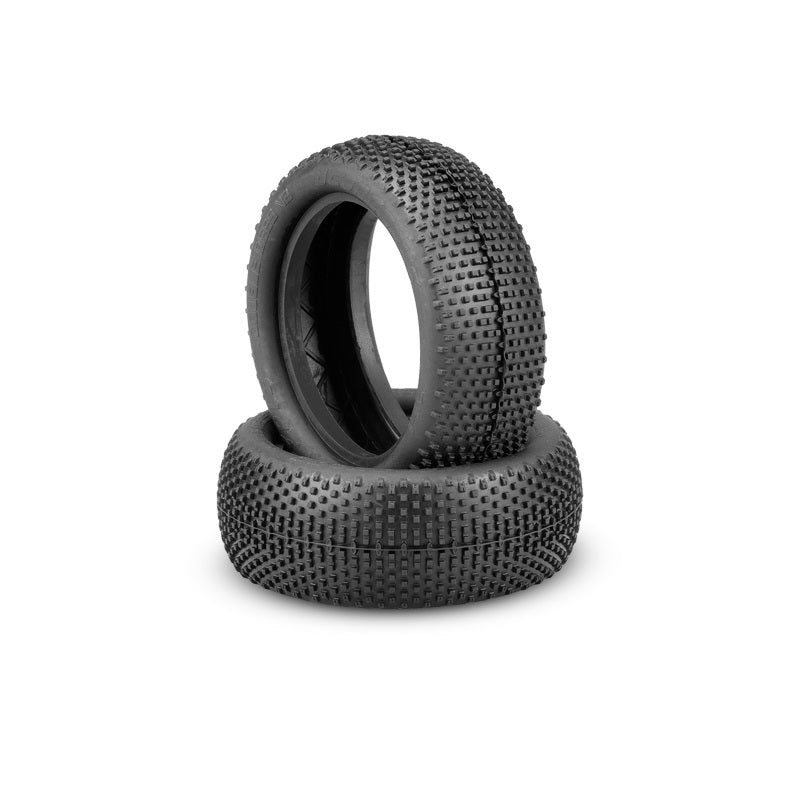JConcepts: Double Dees V2 1/10 4wd Front Buggy Tires 2.2" Green Compound