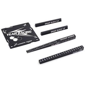 Yeah Racing aluminum setup tool kit for 1/28 Mini-Z RC cars, includes precision tools for easy adjustments and maintenance.