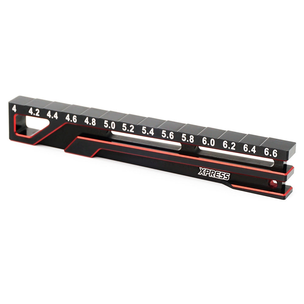 Xpress: 4-6.6mm Ultra Fine Chassis Droop Gauge For 1/10 TC