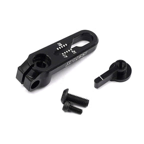 Xpress 7075 Aluminum Adjustable Servo Horn 25T for RC car steering and throttle control, durable and lightweight.