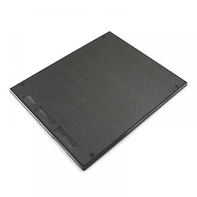 Yeah Racing graphite setting board for Mini-Z RC cars, designed for precise adjustments and calibration.