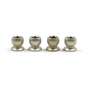 Set of four Xpress 5.5mm aluminum pivot balls for RC cars, featuring durable, lightweight metal construction.