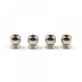 Set of four Xpress 6mm low friction ball studs for steering blocks, shown in a close-up image.