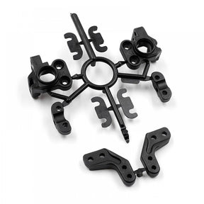 Xpress Hard Composite Steering Block Set showing multiple black steering components on a white background.