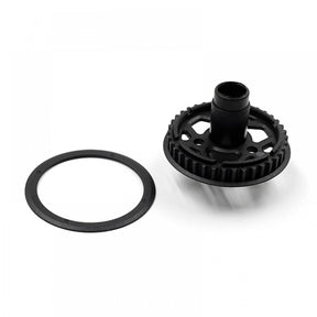 Xpress 38T composite spool assembly with gray spool and metal components for fishing reels.